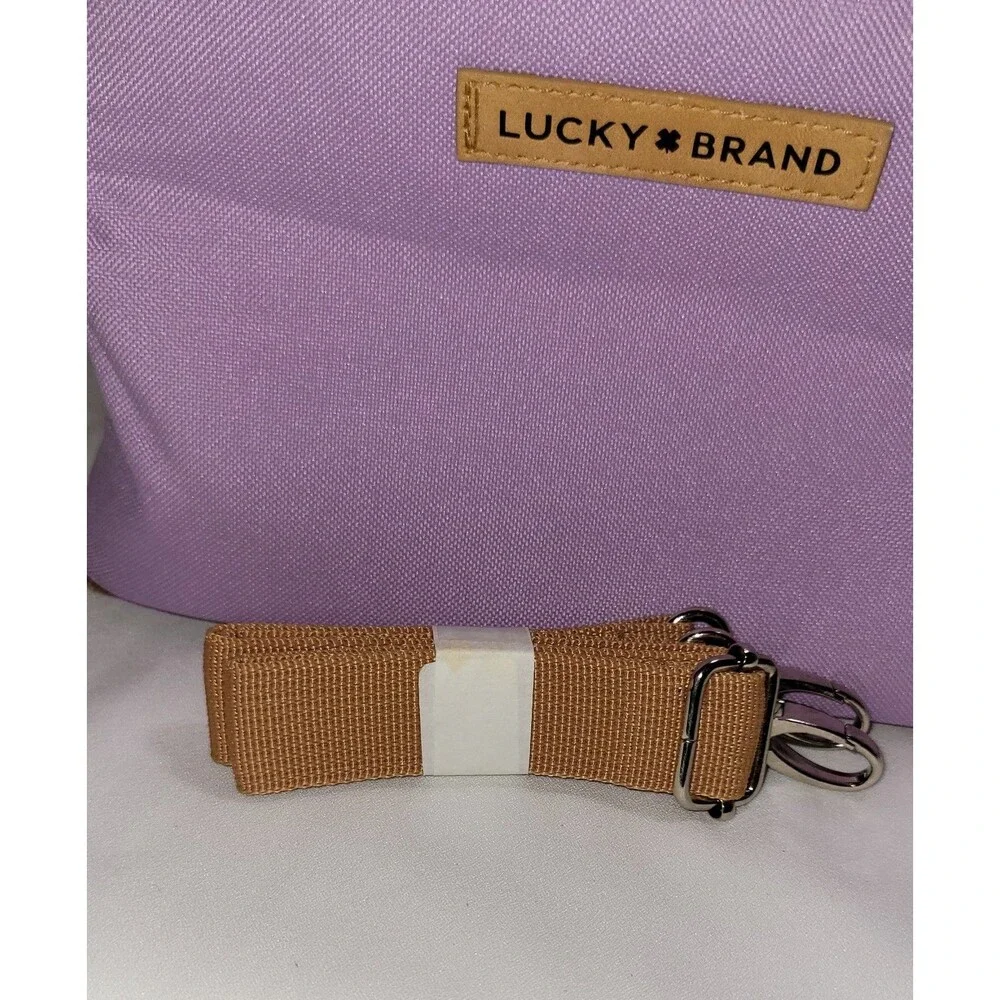 Lucky Brand Purple Lunch Bag Insulated with Detachable Strap 10x7x7.5